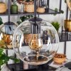 Koyoto hanging light, globe light, pendant light Amber, chrome, clear, Smoke-coloured, 6-light sources