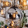 Gastor hanging light, globe light, pendant light Amber, clear, Smoke-coloured, 8-light sources