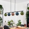Gastor hanging light, globe light, pendant light blue, green, coppery, 5-light sources