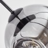 Ripoll hanging light, globe light, pendant light Amber, clear, Smoke-coloured, 8-light sources