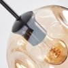Ripoll hanging light, globe light, pendant light Amber, clear, Smoke-coloured, 8-light sources