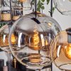 Koyoto hanging light, globe light, pendant light Amber, clear, Smoke-coloured, 6-light sources