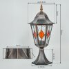 Hongkong pedestal light, path light brown, gold, 1-light source