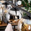 Koyoto hanging light, globe light, pendant light Amber, chrome, clear, Smoke-coloured, 4-light sources
