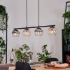 Koyoto hanging light, globe light, pendant light Amber, clear, Smoke-coloured, 4-light sources