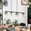 Koyoto hanging light, globe light, pendant light Amber, clear, Smoke-coloured, 4-light sources