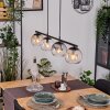 Koyoto hanging light, globe light, pendant light Amber, clear, Smoke-coloured, 4-light sources