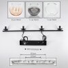 Koyoto hanging light, globe light, pendant light Amber, clear, Smoke-coloured, 4-light sources