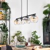 Koyoto hanging light, globe light, pendant light Amber, clear, Smoke-coloured, 4-light sources