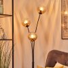 Koyoto globe light, floor lamp Amber, clear, 3-light sources