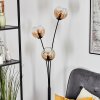 Koyoto globe light, floor lamp Amber, clear, 3-light sources