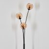 Koyoto globe light, floor lamp Amber, 3-light sources