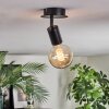 Geira ceiling light, ceiling spotlight, wall spotlight black, 1-light source