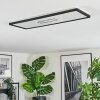 Simonstorp ceiling light, Panel LED black, white, 1-light source