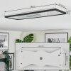 Simonstorp ceiling light, Panel LED black, white, 1-light source
