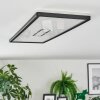 Simonstorp ceiling light, Panel LED black, white, 1-light source