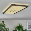Simonstorp ceiling light, Panel LED black, white, 1-light source