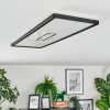 Simonstorp ceiling light, Panel LED black, white, 1-light source