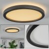 Xarel ceiling light, Panel LED black, 1-light source