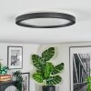 Xarel ceiling light, Panel LED black, 1-light source