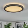 Xarel ceiling light, Panel LED black, 1-light source