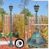 Hongkong lamp post, path light green, black, 1-light source