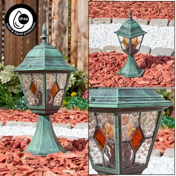 Naofe pedestal light, path light green, black, 1-light source