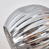 Ripoll ceiling light, globe light Amber, Smoke-coloured, 10-light sources