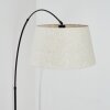 Bassagoda floor lamp, Arch lamps black, 1-light source, Fabric shade