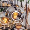 Ripoll hanging light, globe light, pendant light Amber, clear, Smoke-coloured, 6-light sources