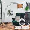 Cando floor lamp, Arch lamps chrome, black, 1-light source