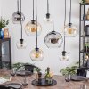 Koyoto hanging light, globe light, pendant light Amber, clear, Smoke-coloured, 8-light sources