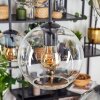 Koyoto hanging light, globe light, pendant light Amber, clear, Smoke-coloured, 6-light sources