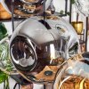 Ripoll hanging light, globe light, pendant light Amber, clear, Smoke-coloured, 6-light sources