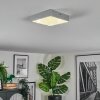 Elmar ceiling light, Panel LED silver, 1-light source