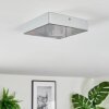 Elmar ceiling light, Panel LED silver, 1-light source