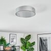 Elmar ceiling light, Panel LED silver, 1-light source