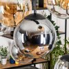 Gastor hanging light, globe light, pendant light Amber, clear, Smoke-coloured, 8-light sources