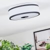 Elran ceiling light LED black, white, 1-light source