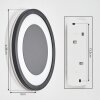 Gelan wall light LED black, white, 1-light source