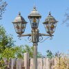 Naofe lamp post, path light brown, gold, 3-light sources
