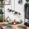 Koyoto hanging light, globe light, pendant light Amber, clear, Smoke-coloured, 5-light sources