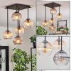 Koyoto ceiling light, globe light Amber, clear, Smoke-coloured, 5-light sources