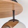 Ripoll ceiling light, globe light Ecru, black, 3-light sources
