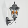 Lignac outdoor wall light, wall light black, silver, 1-light source