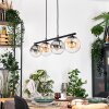 Gastor hanging light, globe light, pendant light Amber, clear, Smoke-coloured, 4-light sources