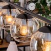 Koyoto hanging light, globe light, pendant light Amber, clear, 4-light sources