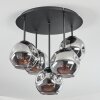 Ripoll ceiling light, globe light Smoke-coloured, 5-light sources
