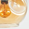 Ripoll ceiling light, globe light Amber, Smoke-coloured, 5-light sources