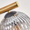 Koyoto ceiling light, globe light gold, black, 10-light sources